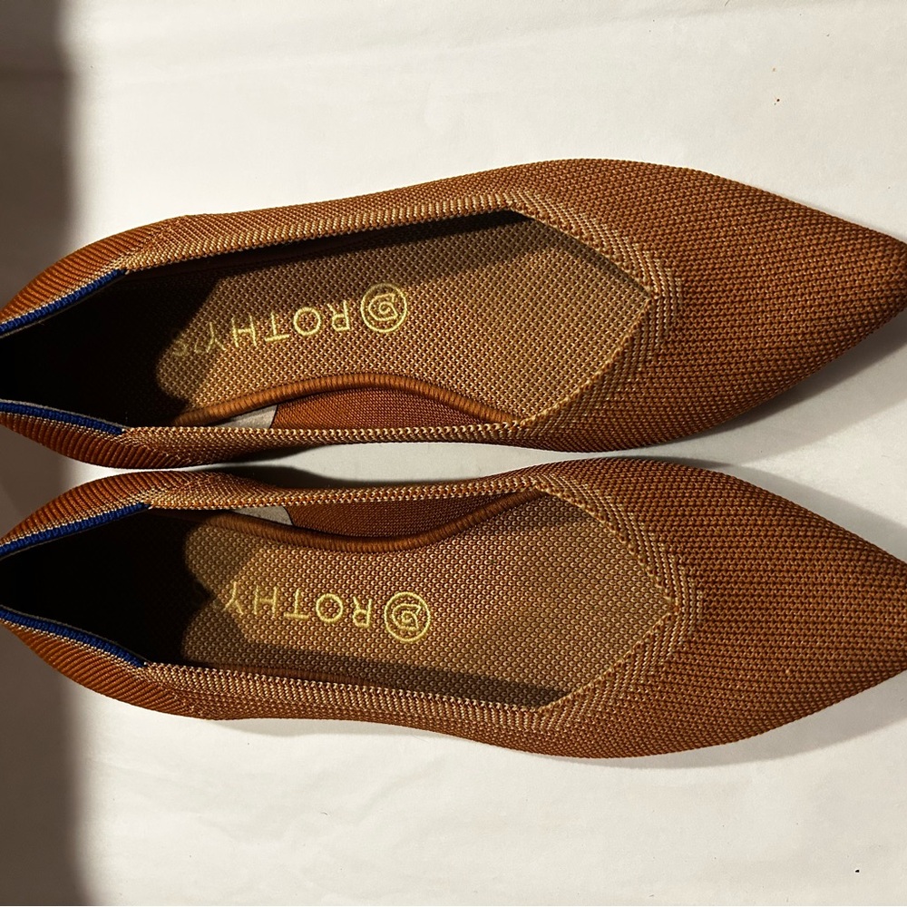 Rothy's Women's Tan Pointed Flats